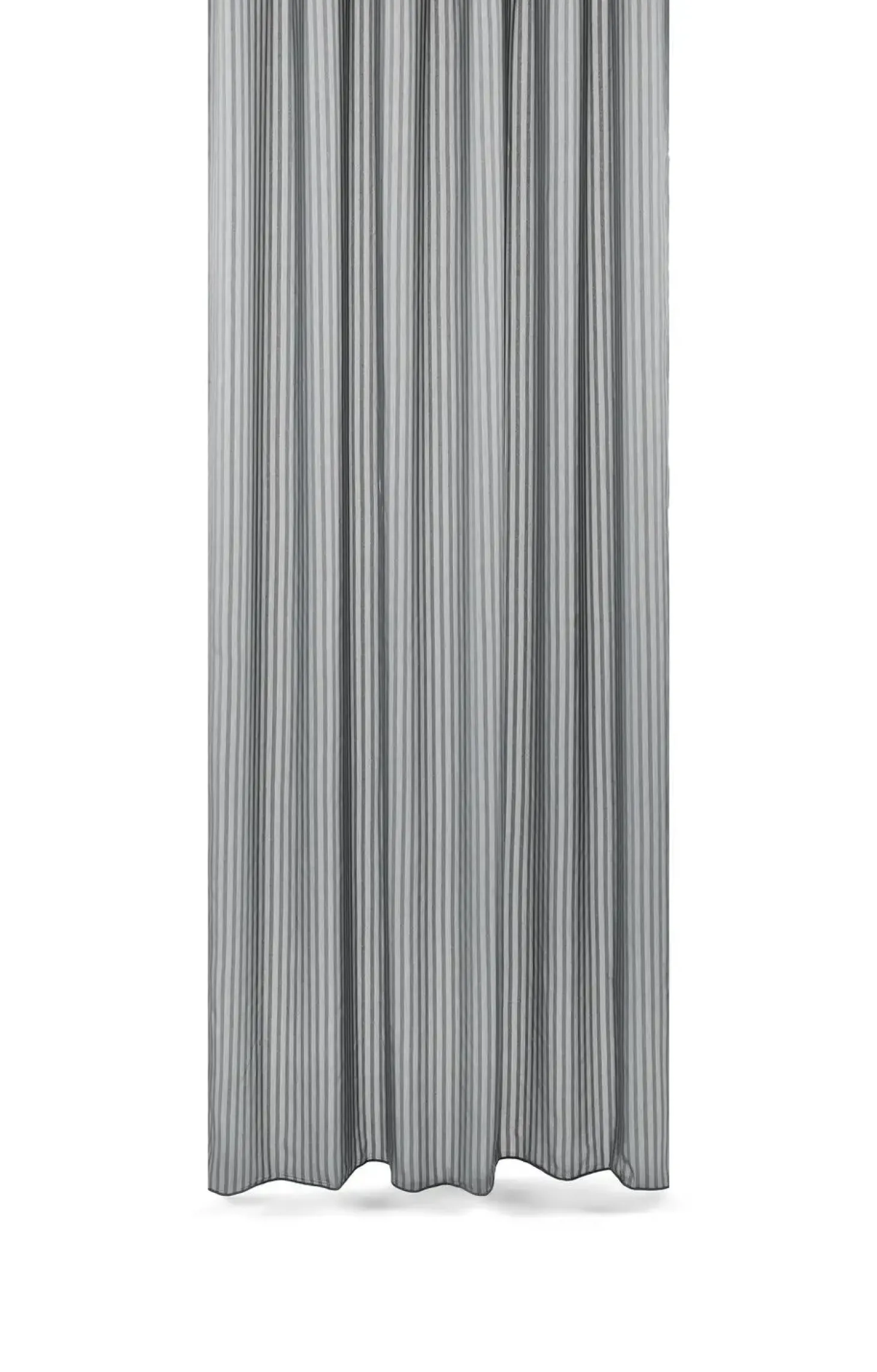 Compliments - Badeforhæng - Lines shower curtain w/tape 220 cm - Grå