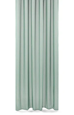 Compliments - Badeforhæng - Lines shower curtain w/tape 220 cm - Støvet grøn
