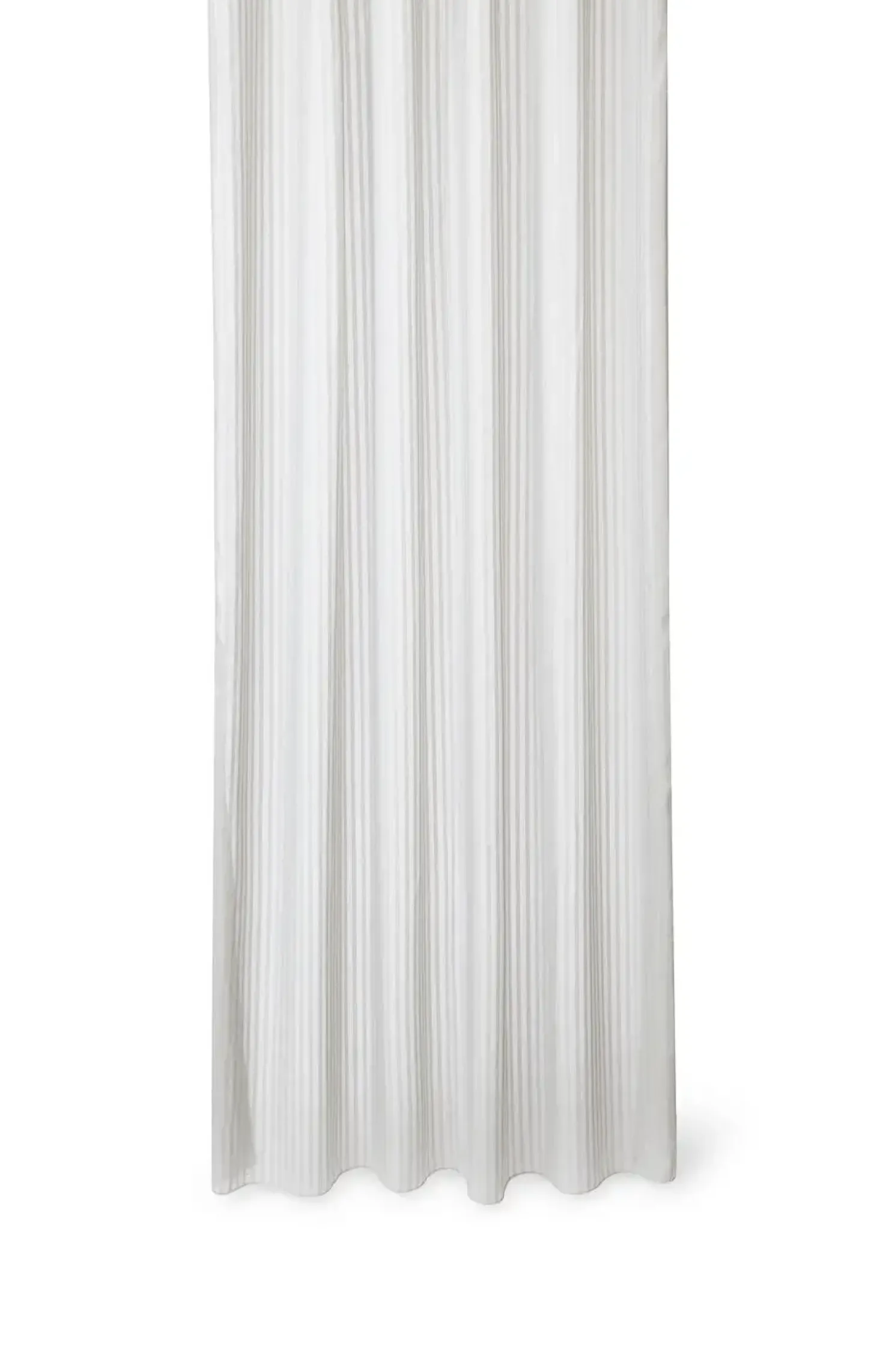 Compliments - Badeforhæng - Lines shower curtain w/tape 200 cm - Lys grå