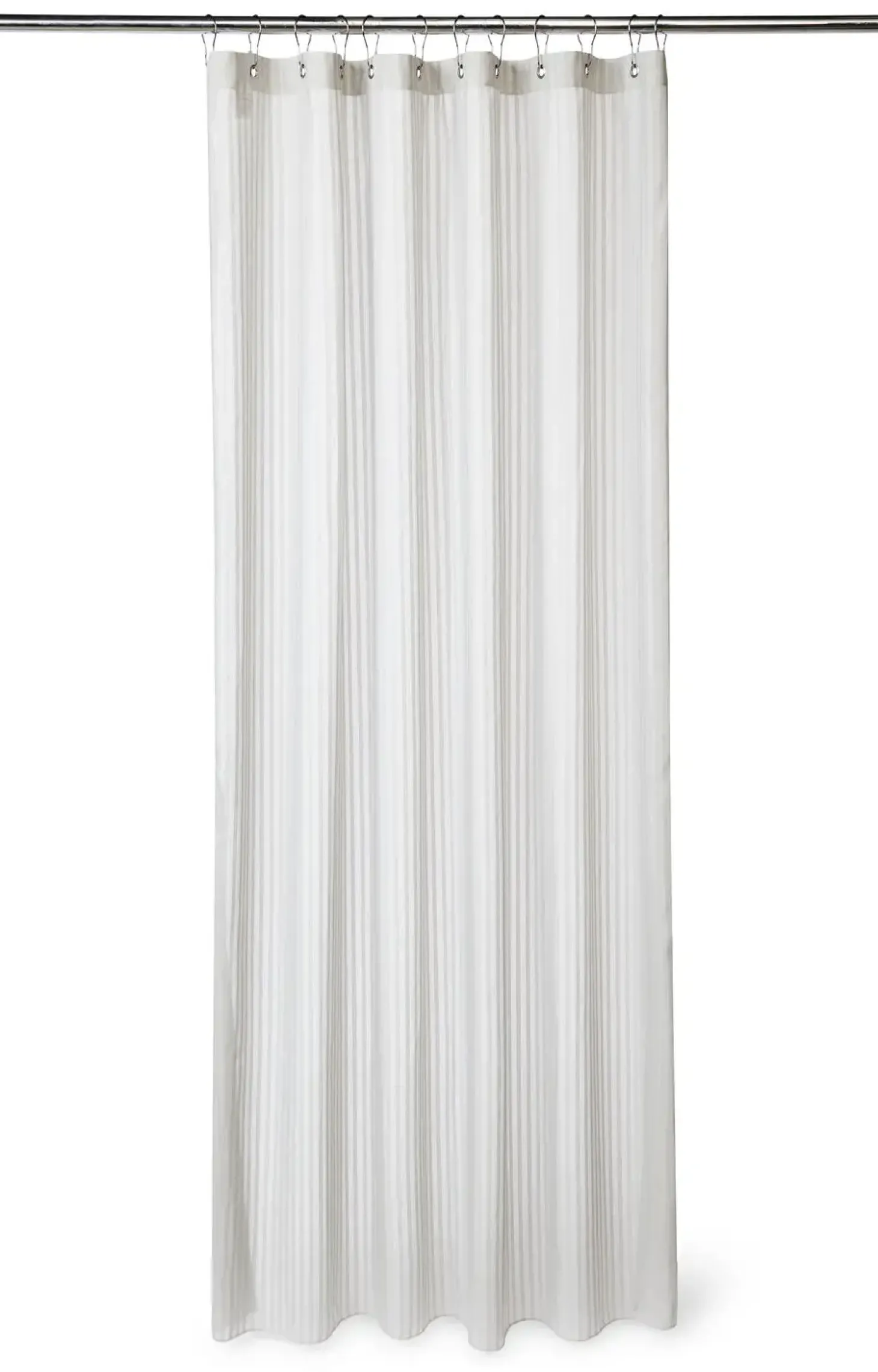 Compliments - Badeforhæng - Lines shower curtain w/eyelets 220 cm - Lys grå