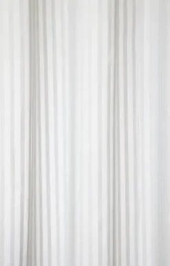 Compliments - Badeforhæng - Lines shower curtain w/eyelets 220 cm - Lys grå