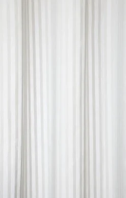 Compliments - Badeforhæng - Lines shower curtain w/eyelets 200 cm - Lys grå