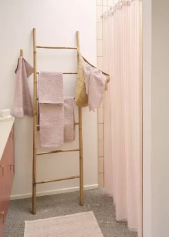 Compliments - Badeforhæng - Lines shower curtain w/eyelets 200 cm - Rose