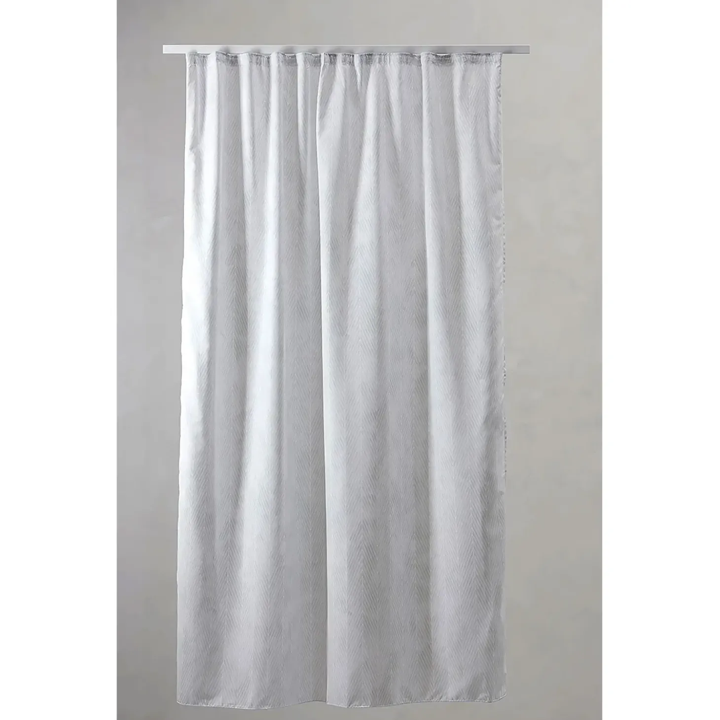 Compliments - Badeforhæng - Pine shower curtain w/tape 220 cm - Lys grå