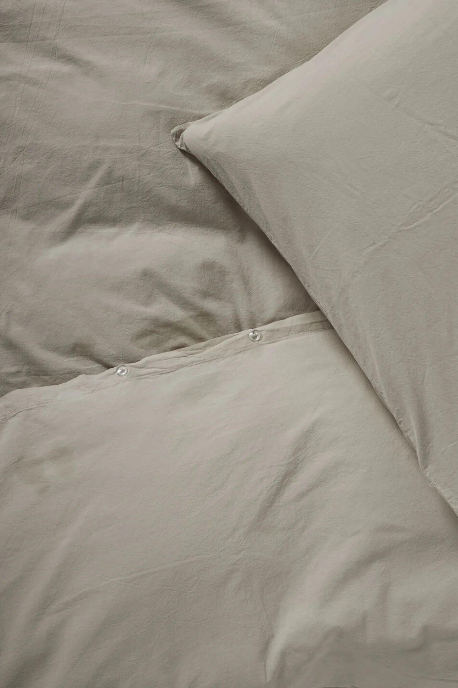 Compliments - Sengetøj - Stone Bed Linen 200x200/60x63 (2) cm - Sand
