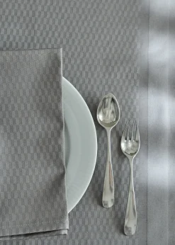 Compliments - Serviet - Tile Damask Napkin 45x45 cm - 4 pack - Sølv grå