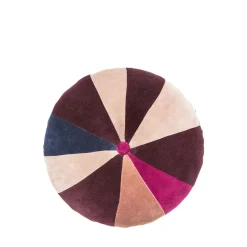 Cozy Living - Rosie Patchwork Velvet Pude - VINTAGE ROSE, PINOT - Ø 40 cm