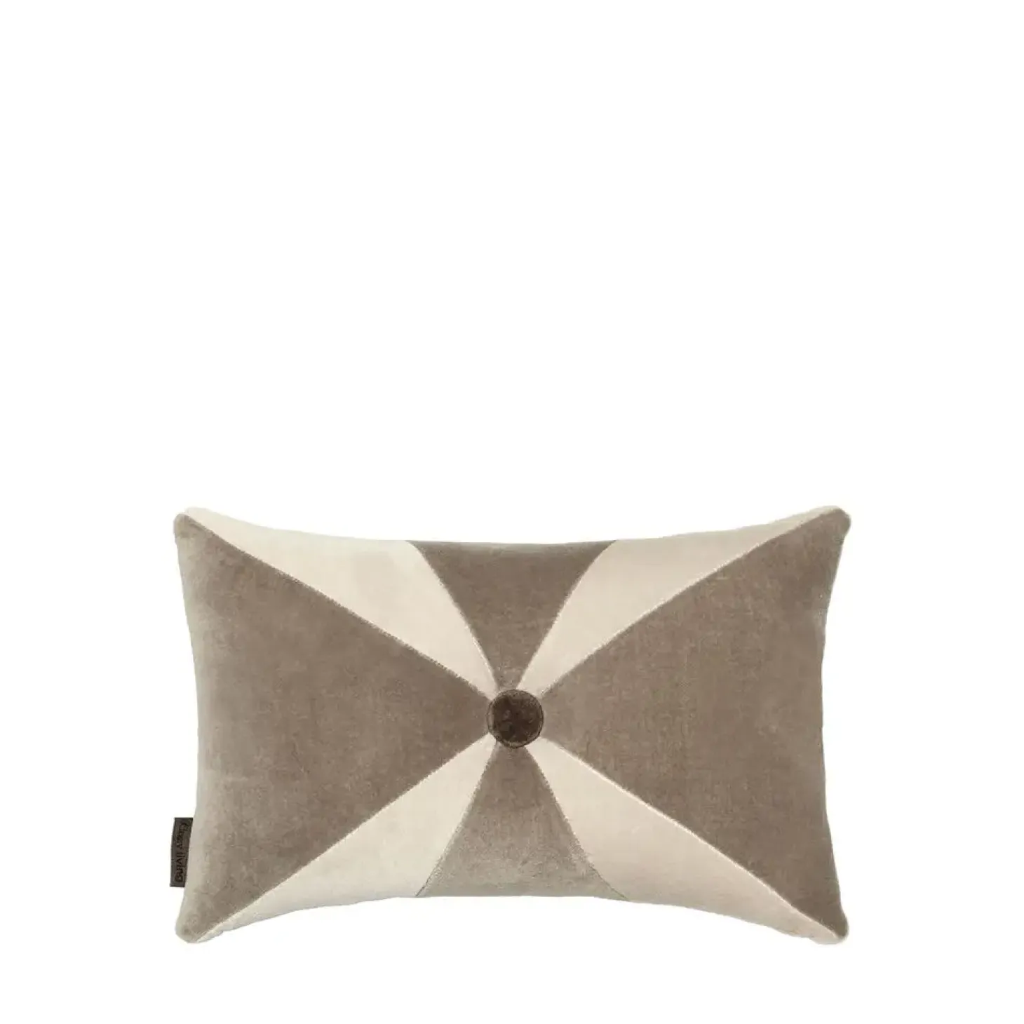 Cozy Living - Viana Patchwork fløjlspude - CREAM, ALPACA