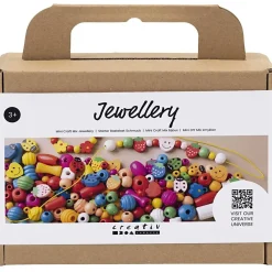 Creativ Company - Mini DIY Mix Perle Smykker, glade farver, 1 pk.
