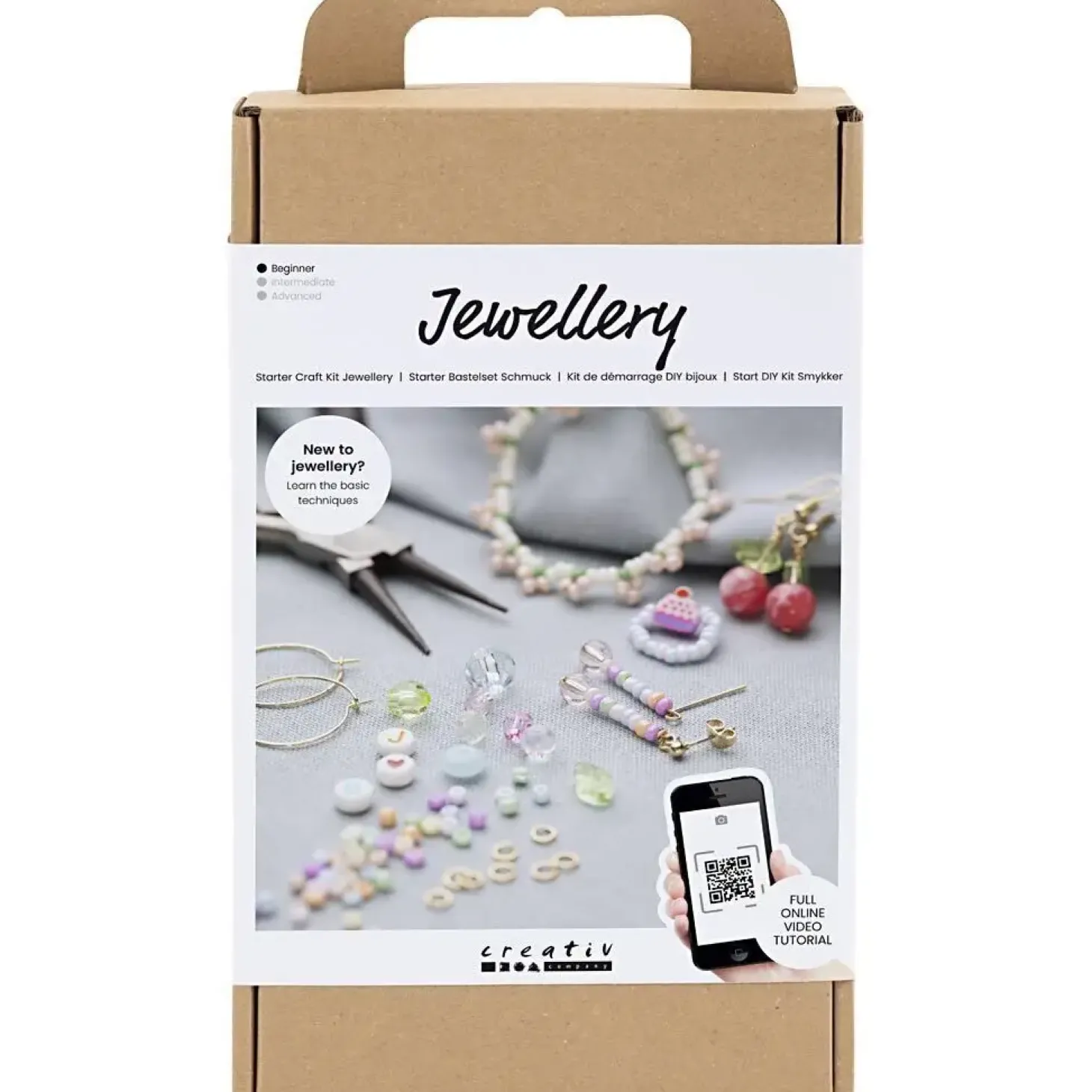 Creativ Company - Start DIY Kit Smykker Friske Farver, 1 pk.