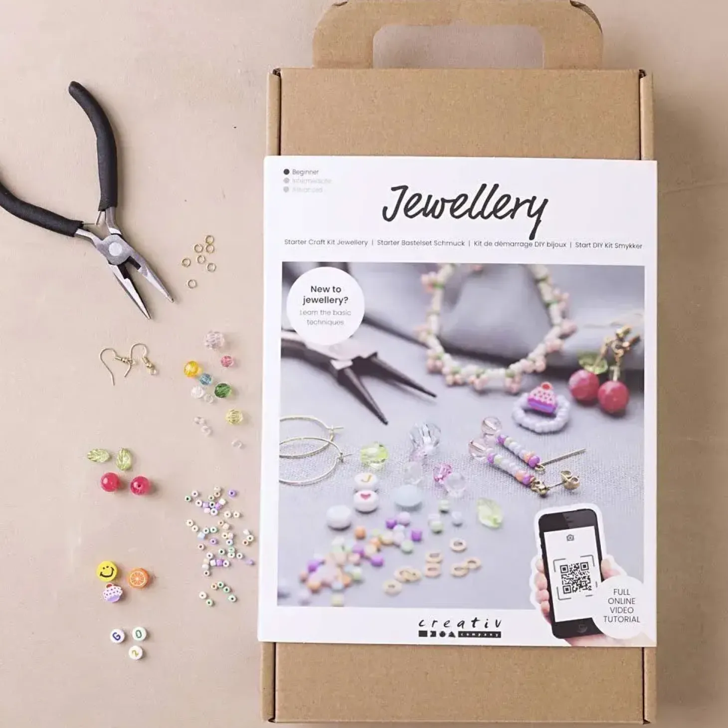 Creativ Company - Start DIY Kit Smykker Friske Farver, 1 pk.