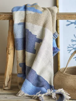 Creative Collection - Maji Plaid, Blå, Genanvendt Bomuld