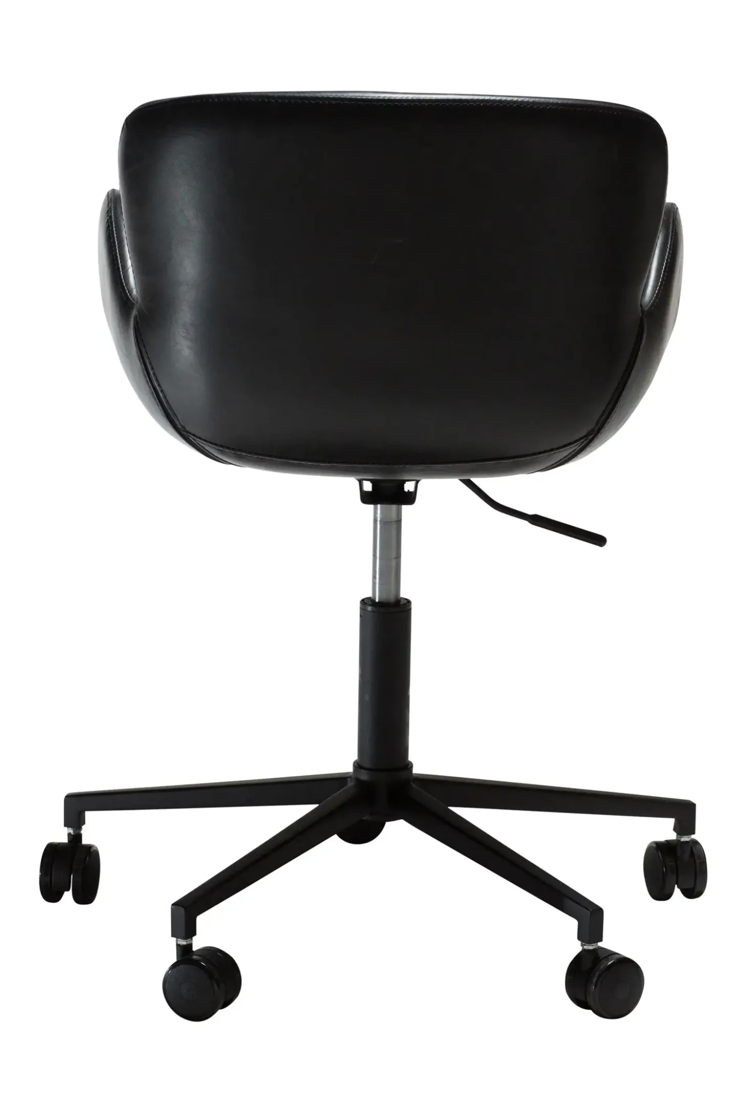 DAN-FORM - GAIA Office Stol - Vintage sort kunstlæder