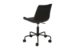 DAN-FORM - HYPE Office Stol - Vintage sort kunstlæder