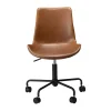 DAN-FORM - HYPE Office Stol - Vintage lysebrun kunstlæder