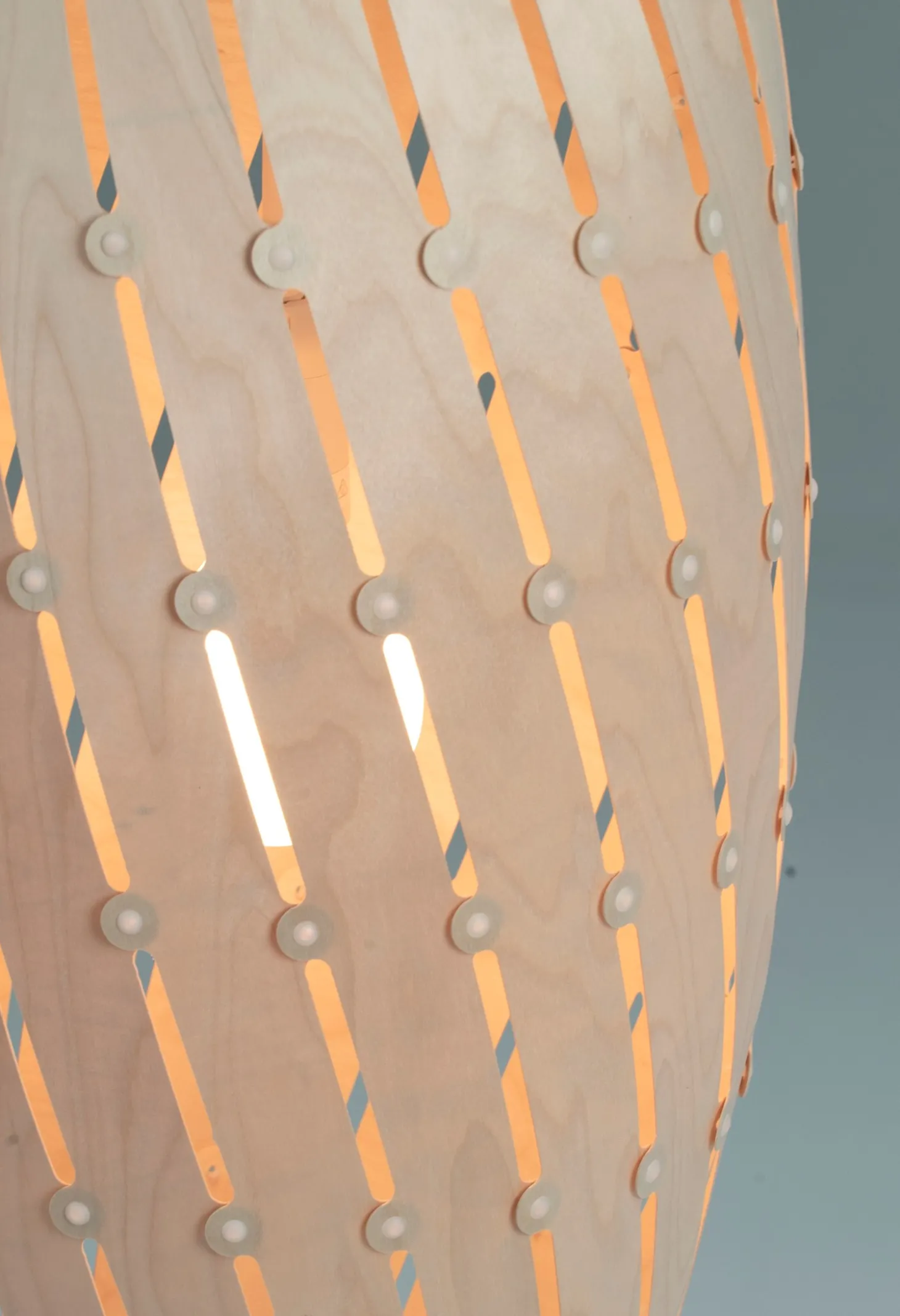 David Trubridge - Ebb Roll Lampe, natur