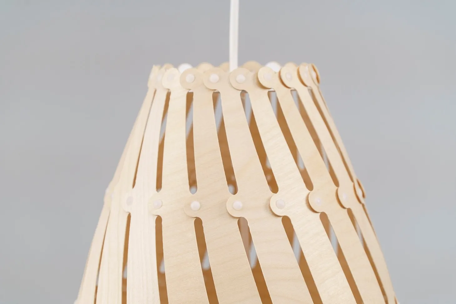 David Trubridge - Ebb Roll Lampe, natur