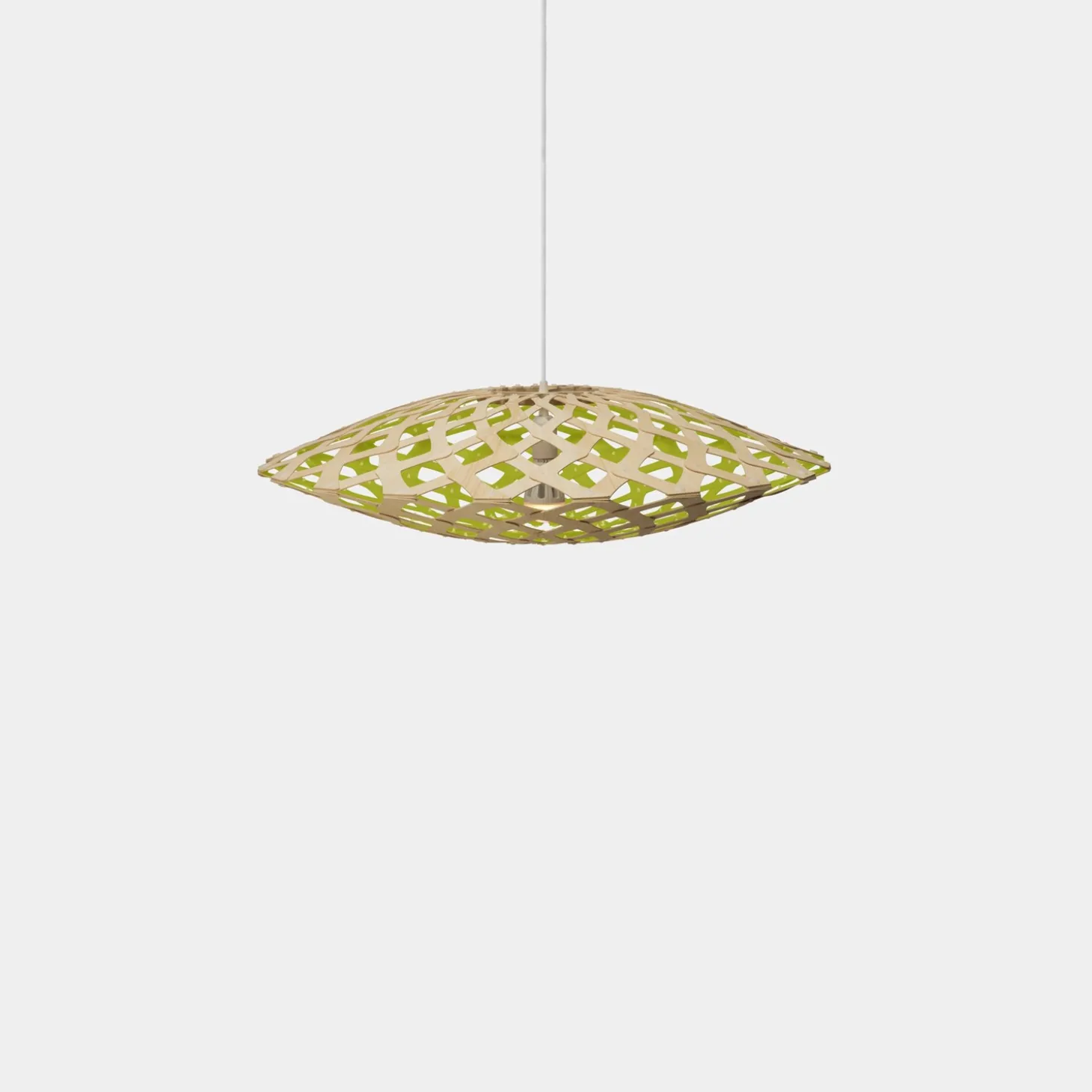 David Trubridge - Flax Pendel - Lime, 80 cm