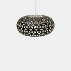 David Trubridge - Snowflake 80 cm - Black/Natur - sort/natur