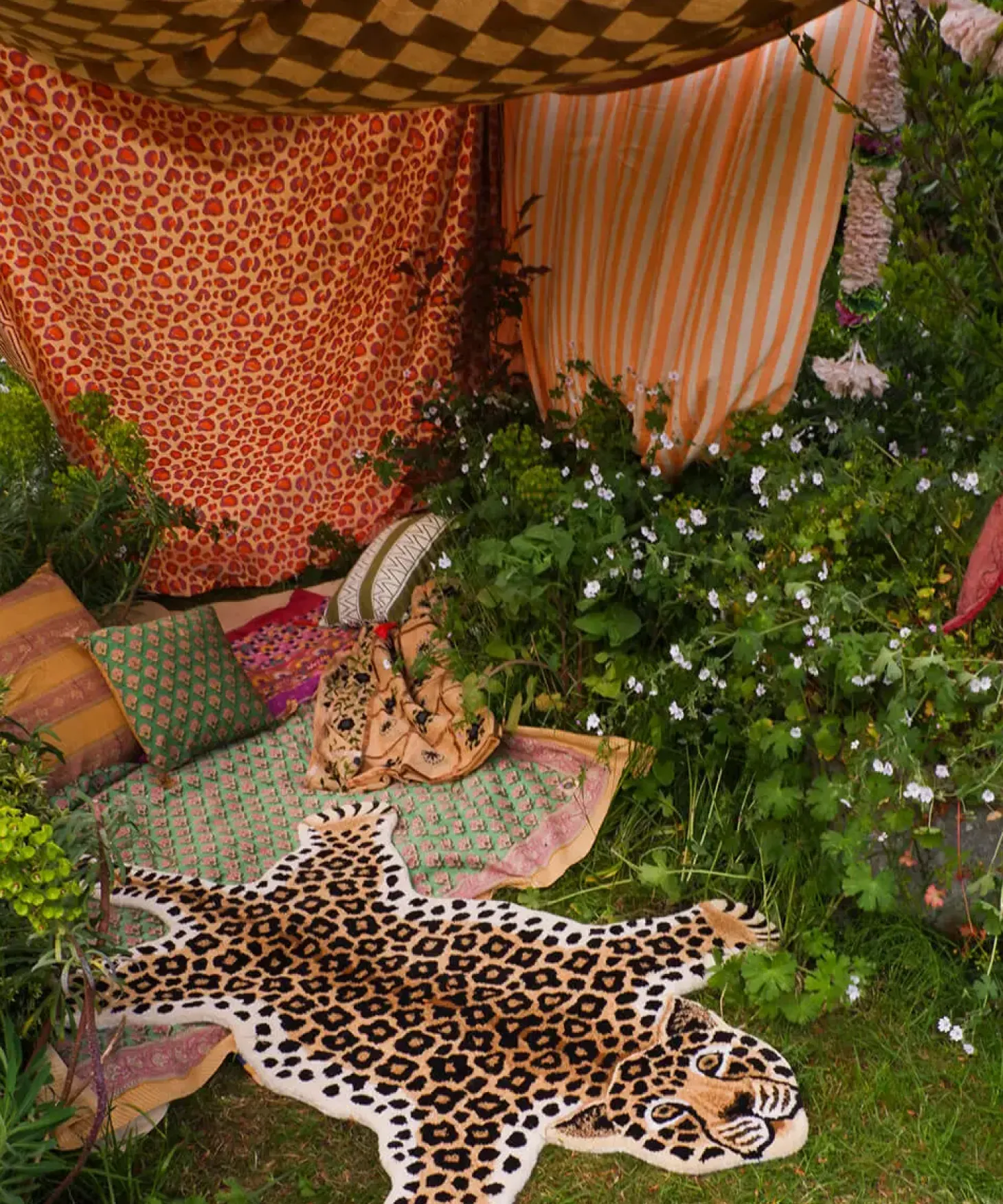 Doing Goods - Lilly Leopard Gulvtæppe - Large - brun