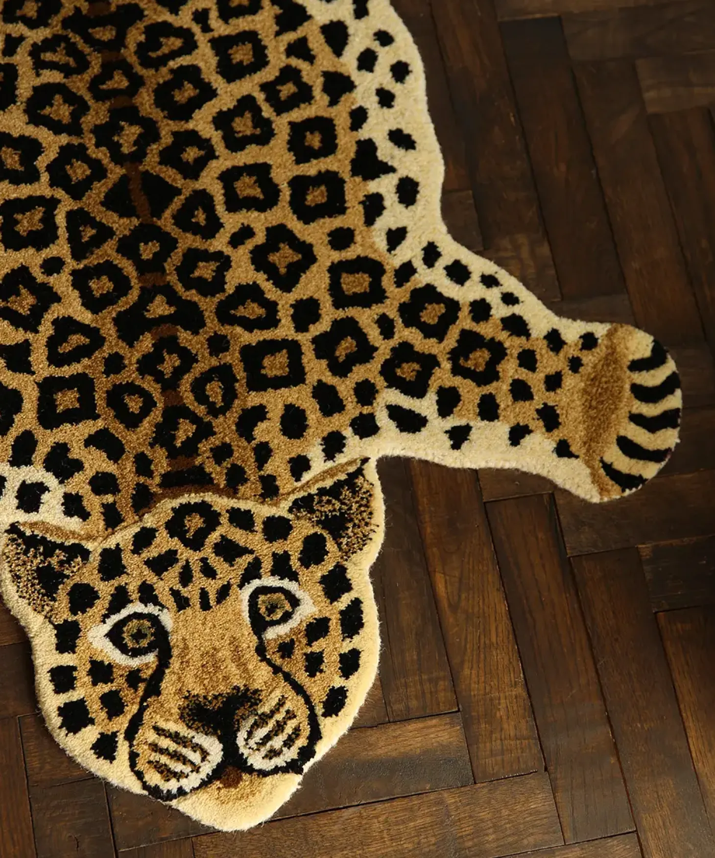 Doing Goods - Lilly Leopard Gulvtæppe - Large - brun