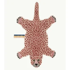 Doing Goods - Pink Leopard Gulvtæppe - Small