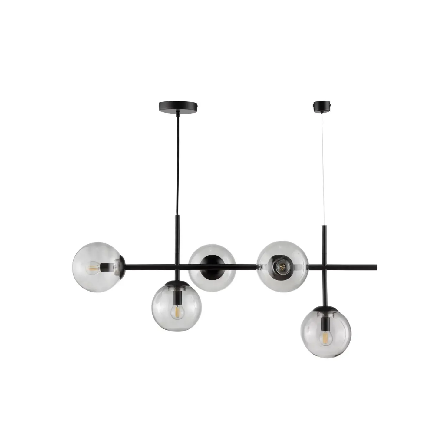Dyberg Larsen - Como Pendel Lampe, Sort, 93x39 cm