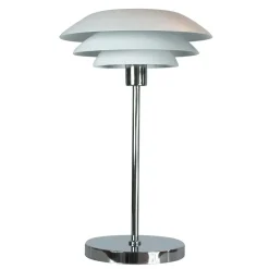 Dyberg Larsen - DL31 Bordlampe - Mat hvid - 31x50 cm