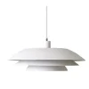 Dyberg Larsen - DL45 pendel Lampe - Mat hvid, 45 cm x 13 cm