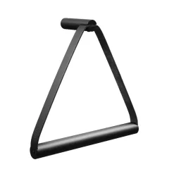 Ekta Living - Håndklædeholder - Towel hanger - Metal - Sort