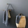 Ekta Living - Håndklædeholder - Towel hanger - Røget eg/Læder
