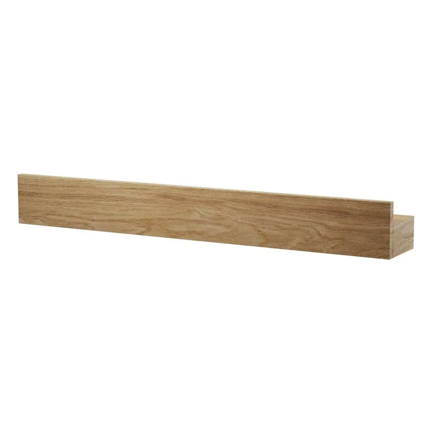 Ekta Living - Knivmagnet og hylde - 40 cm - Olieret Eg