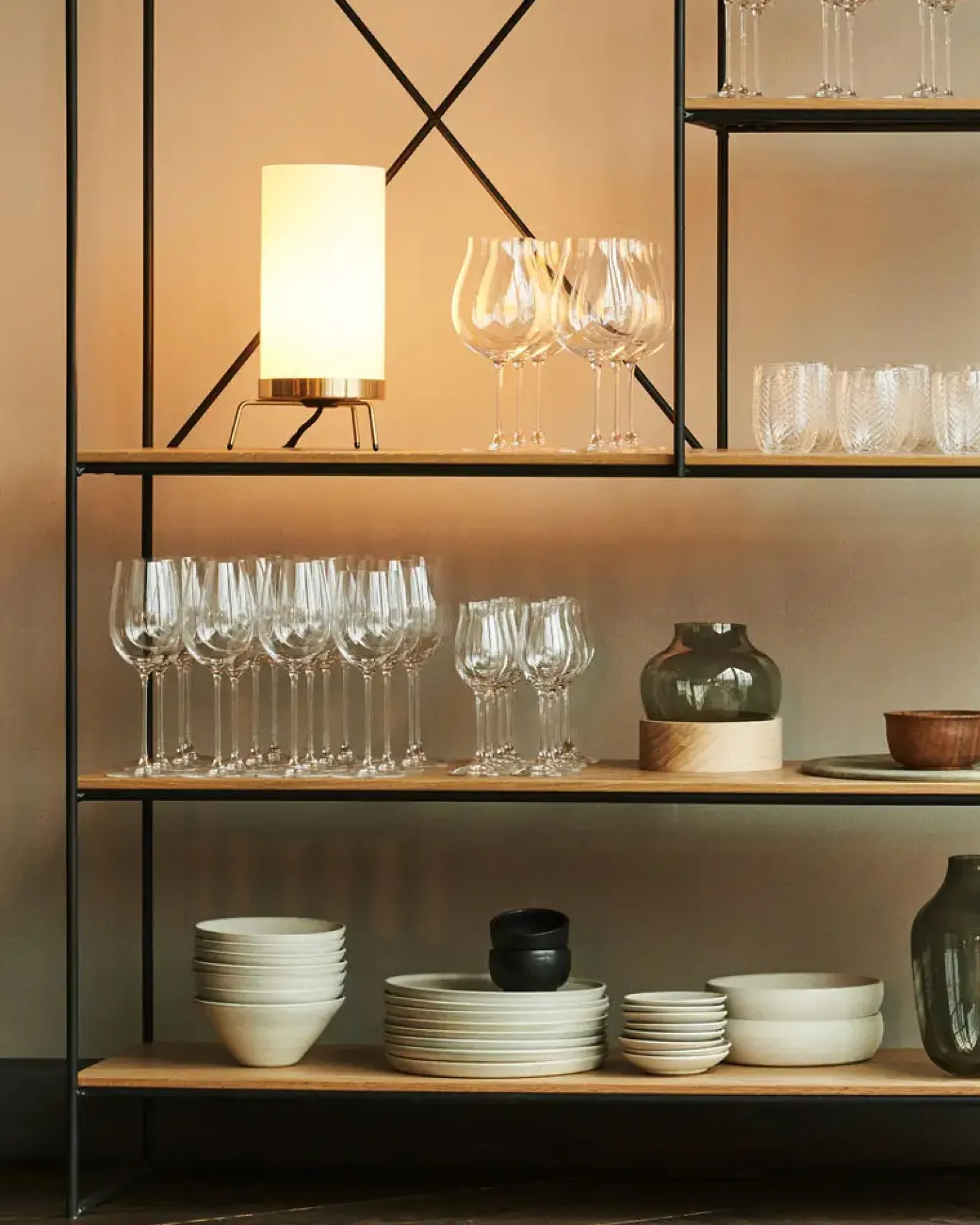 Fritz Hansen - Bordlampe - PM-02 - Messing/Glas