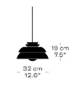 Fritz Hansen - Loftlampe - Concert - Sort - P1 Small