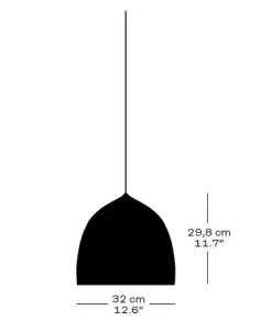 Fritz Hansen - Loftlampe - Suspence P1.5 - Burgundy