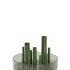 Frtiz Hansen - Ikeru Low Vase - Forest Green - 19x13 cm