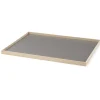 Gejst bakke - Frame tray large i eg/grå - 50x35 cm
