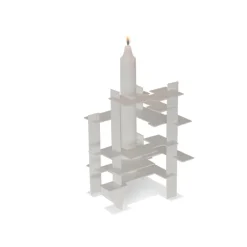 Gejst lysestage - Construction - hvid
