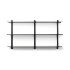 Gejst - NIVO D væghylde - Large - Sort ask/Sort
