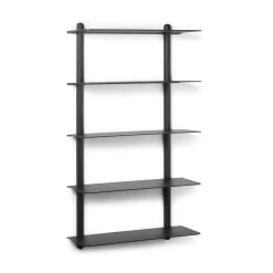 Gejst - NIVO E væghylde - Large - Sort ask/Sort