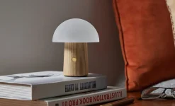 Gingko - Alice Mushroom Lamp - Mini - White Ash Wood
