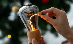 Gingko - Bordlampe - Opal Drift Light - Hvid Ask