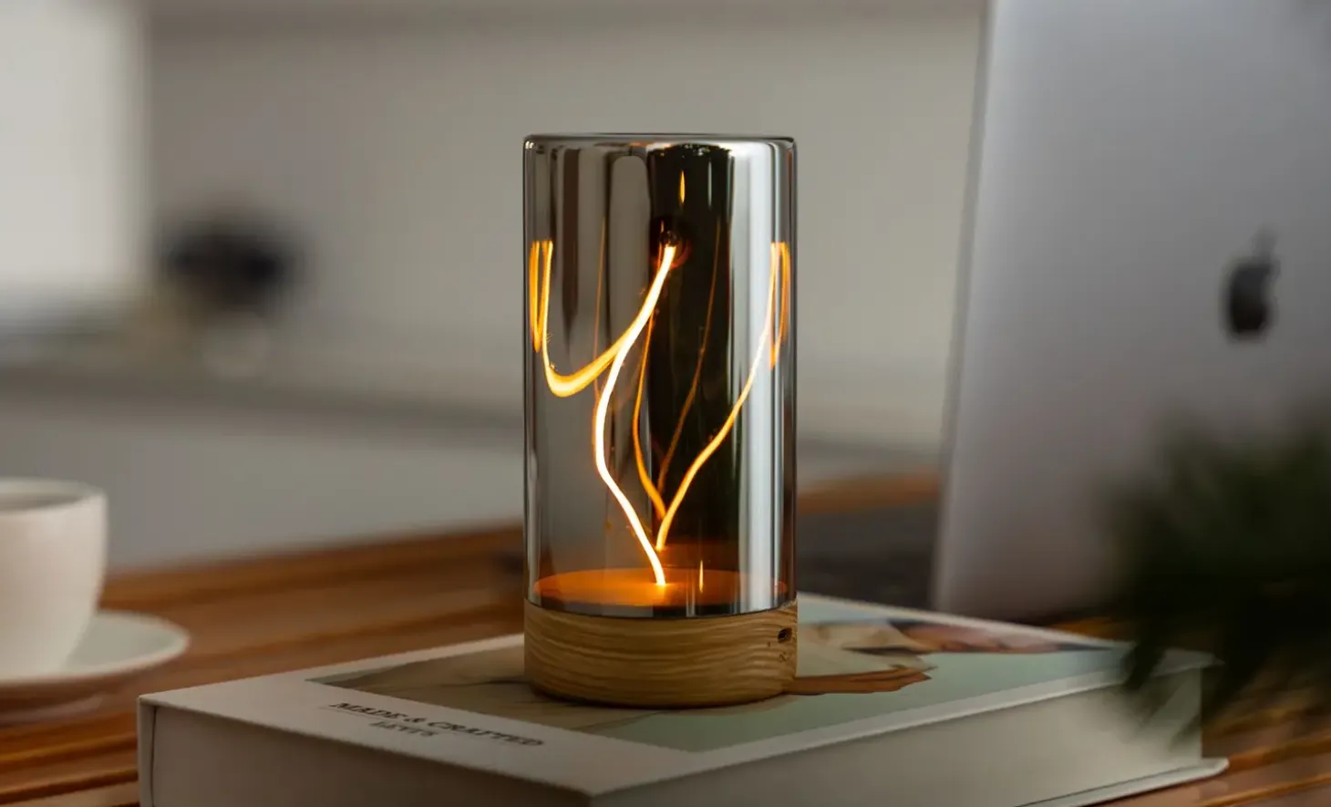 Gingko - Bordlampe - Solis Drift Light - Hvid Ask