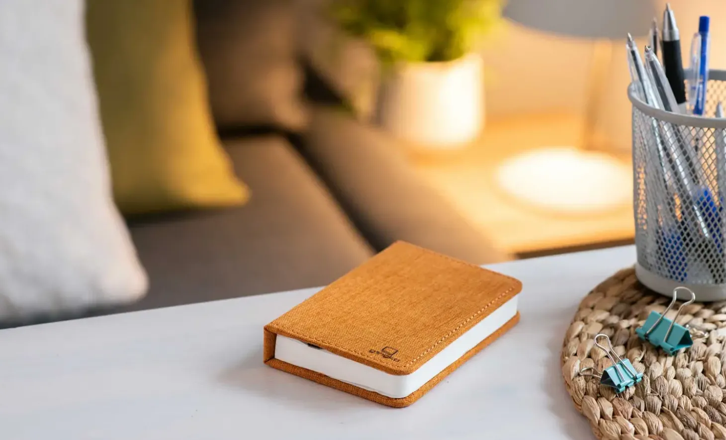 Gingko - LED Smart Fabric Booklight - Harmony Orange - Mini
