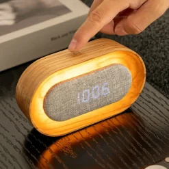 Gingko - Lumos Clock - Vækkeur - Hvid ask
