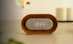 Gingko - Lumos Clock - Vækkeur - Hvid ask