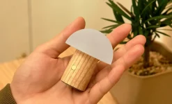 Gingko - Super Mini Alice Mushroom Lamp - White Ash