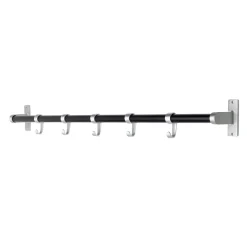 Habo - Knagerække Elegant - aluminium/sort
