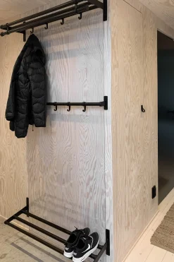 Habo - Knagerække Elegant - sort/sort
