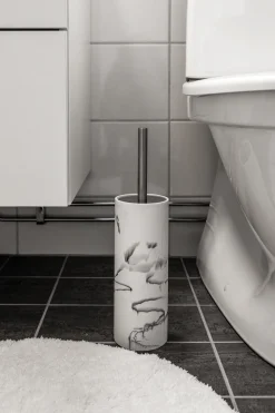 Habo - Toiletbørstesæt - Marble/Marmor - H: 36 cm
